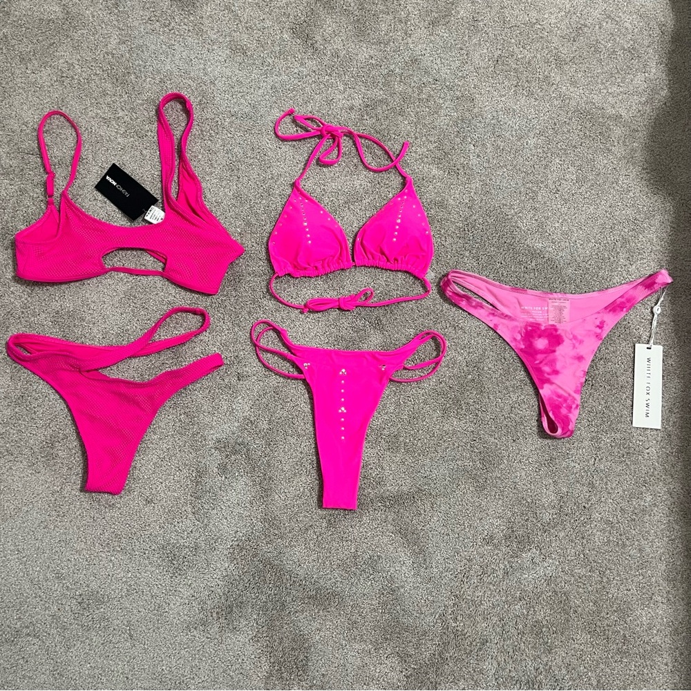 Hot Pink Bikini Set / Bundle -Medium
